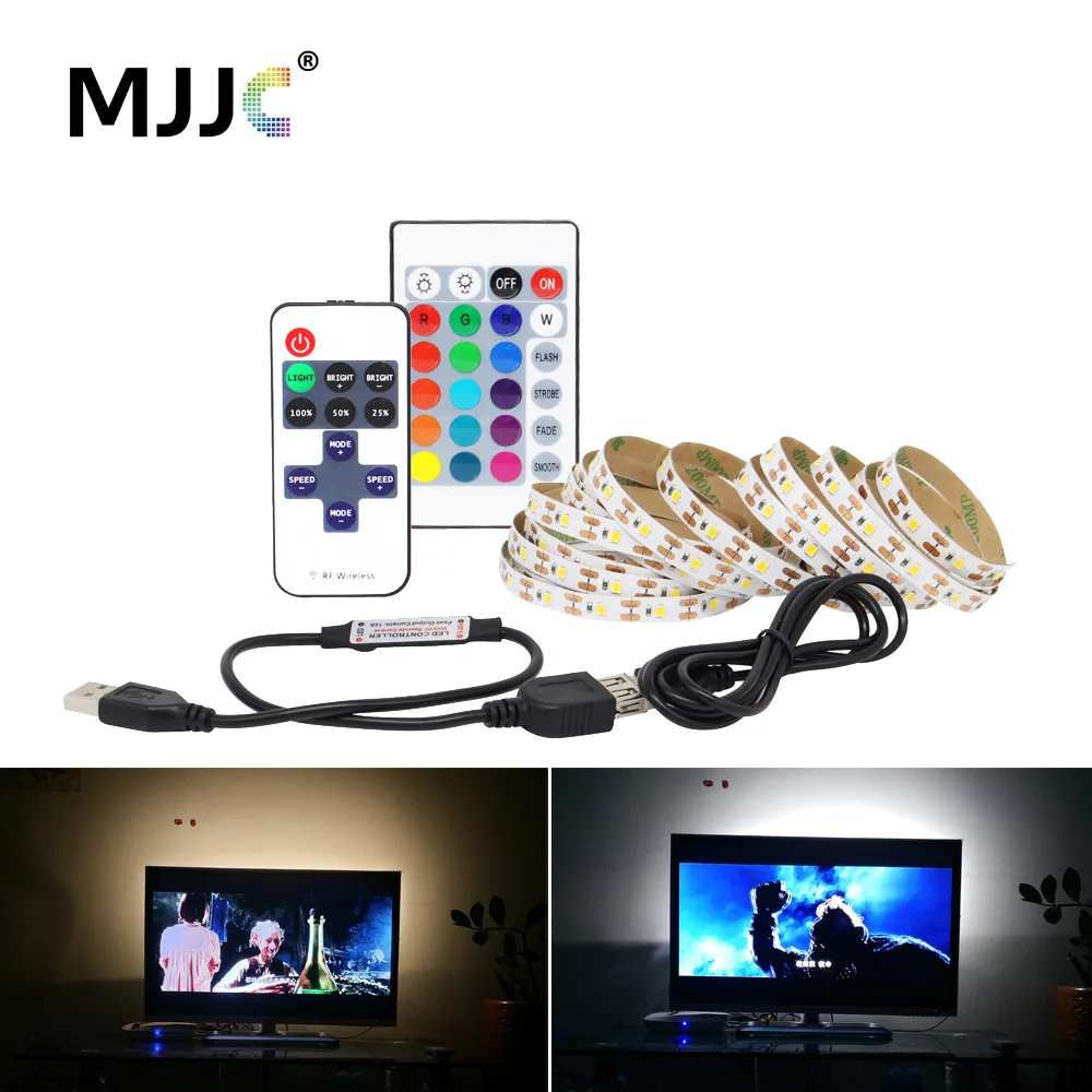 Светодиодная лента Bluetooth USB 5 V SMD 5050 3528 Водонепроницаемая RGB CCT Беспроводная Музыка USB светодиодные осветительные полосы для компьютера ТВ светильник