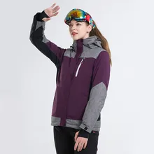 18 новая уличная зимняя куртка для сноуборда женские лыжные костюмы ветронепроницаемая Водонепроницаемая теплая дышащая Толстая Женская походная зимняя куртка