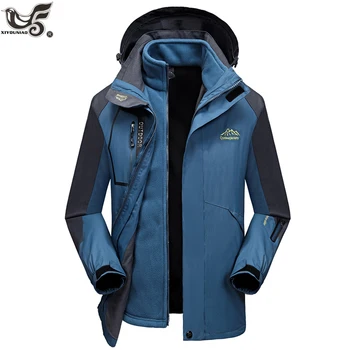

XIYOUNIAO plus size L~7XL 8XL Men Thicken outwear warm Coat Winter Climb Mountain Jacket Hooded male Parkas Windproof jackets