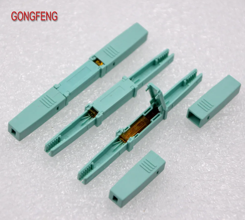 

10PCS NEW FTTH Optical Fiber Quick Connector for Repair of Optical Cable free Melting Double Fiber butt Module Special Wholesale