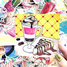 70 шт. красочные vsco летние напитки наклейка мороженое десерт для чемодана ноутбука мотоцикла DIY украшения Детские игрушки наклейки