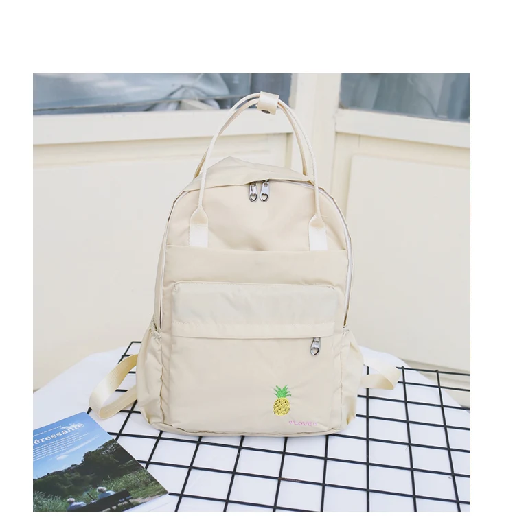 Menghuo 2018 New Preppy Style Fashion Embroidery Ladies Backpack Nylon High Quality Women School Shoulder Bag for Girls Youth2_21 (1)