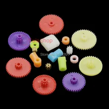1 упаковка/лот пластиковая Шестерня модель вала шкив ремень червячный стержень 0,4 модуль для DIY RC автомобиль робот игрушечные транспортные средства