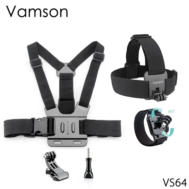 For Xiaomi for Yi Chest Strap Belt Head Strap Set Mount 360 Degrees Rotation Wrist Strap For Gopro Hero 6 5 7 Action Camera VS64