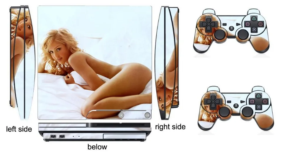Женская 209 виниловая Защитная Наклейка для Sony PS3 Slim PlayStation 3 и 2 наклейки