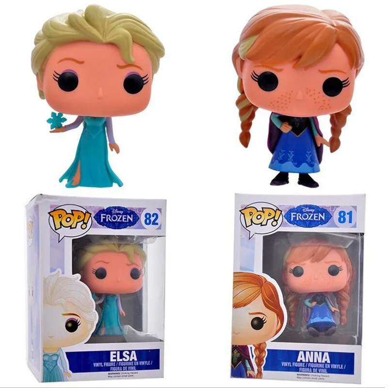 

1pcs/lot High Quality POP FUNKO POP Princess Elsa Anna 10cm Boneca PVC Action Figure Collection Toy For Children best gift