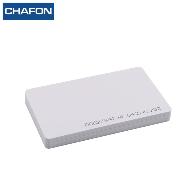 CHAFON 100 шт. 125 кГц TK4100 чип RFID бесконтактная ID Смарт-карта доступа с номером серии UID для управления персоналом