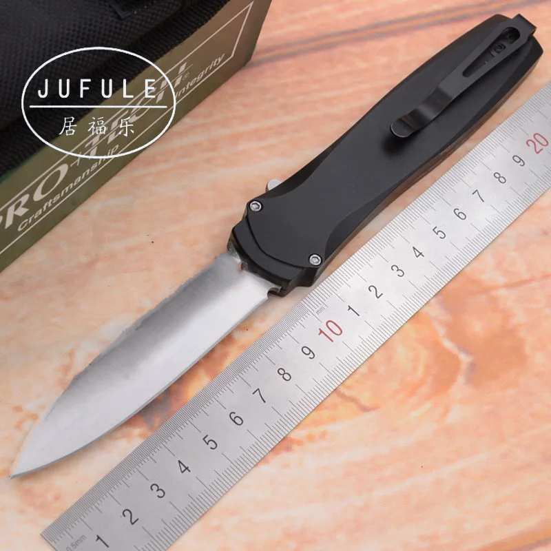 

JUFULE Made Protech Dark Angel 154CM blade Aluminum handle Outdoor Survival EDC Tool camping Tactical hunt dinner kitchen Knife
