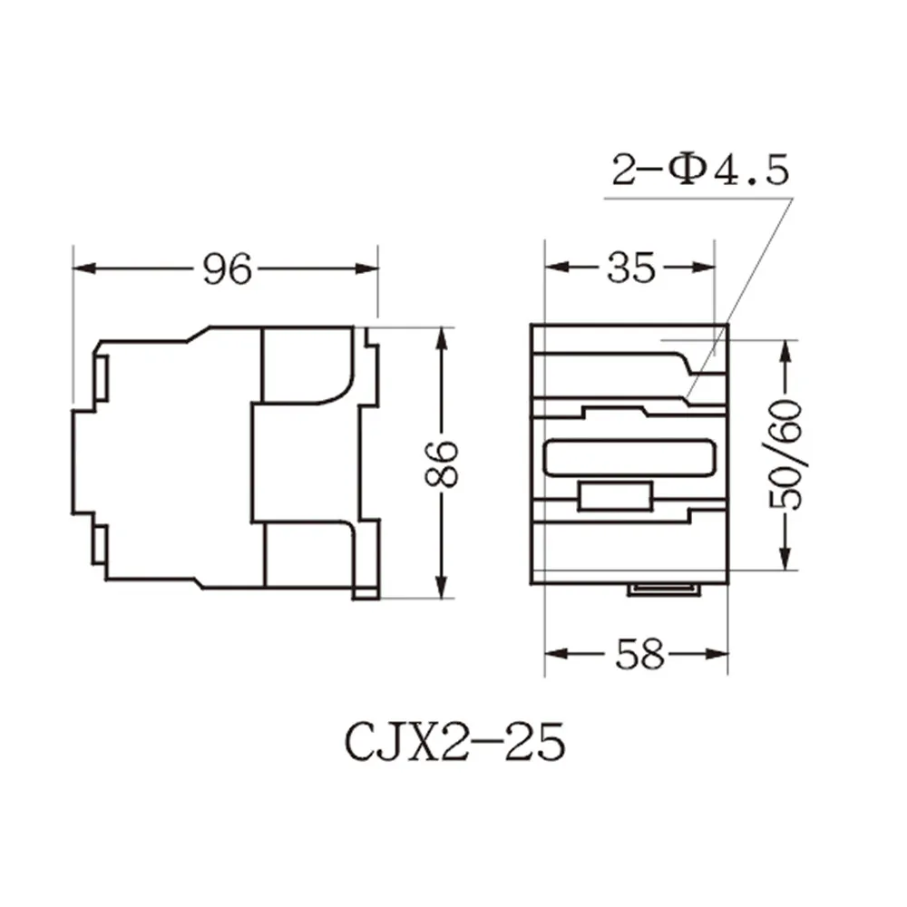 AC 콘덴서 CJX2-2501 접촉기 220v 접촉기 24v 접촉기 380v 12v 36v 무료 배송