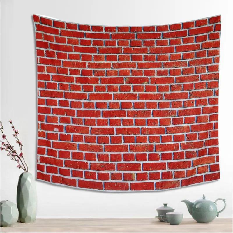 

Geometric brick simulation tapestry Bedspread Beach Towel /yoga mat Home Decoration Wall Hanging Tapestries