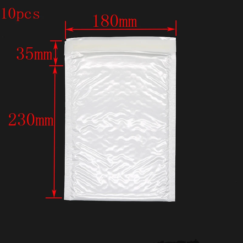 (18*23 см + 3,5 см) белые ультратонкие перламутровые пленки конверт водонепроницаемый ударопрочный пузырьковый мешок офисные канцелярские