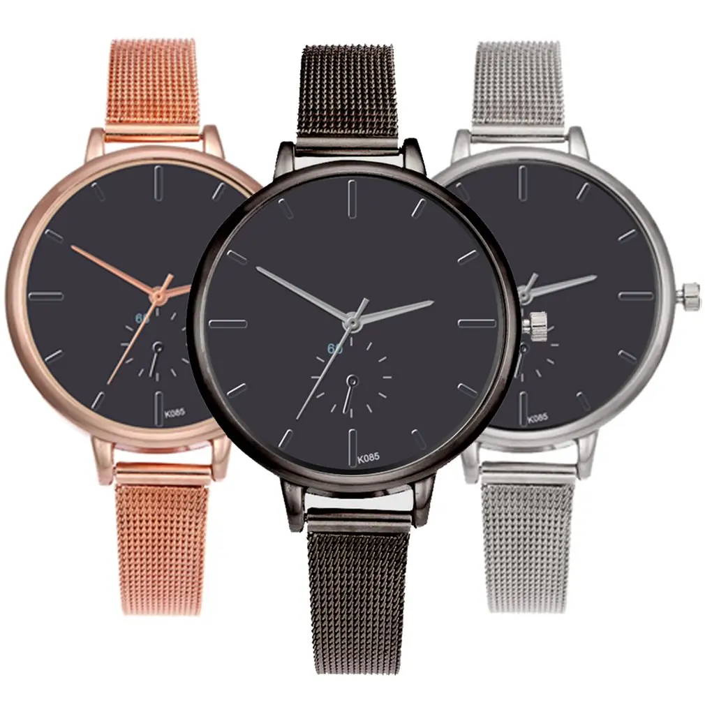 

K085 Casual Fashion Ladies Quartz Watch Steel Mesh Band Quartz Watch Personality Wild Women Watch Best Gift