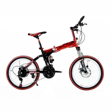 21 Speed 20 Inch wheels Double disc Brake Bicyle For children student folding Mountain Bike shock absorption bike