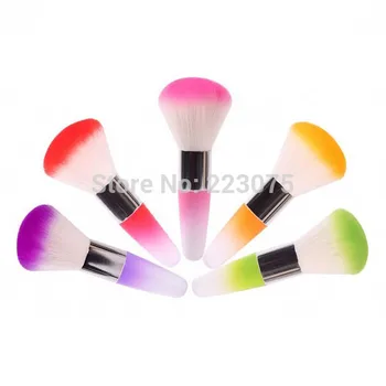 

New Pro Nail Art Dust Cleaner Face Blush Brush Makeup Cosmetic Gift 2pcs/lot