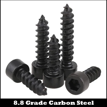 

M3 M3*6/8/10/12 M3x6/8/10/12 8.8 Grade Black Carbon Steel Audio Model Cap Allen Head Inner Hex Hexagon Socket Self Tapping Screw