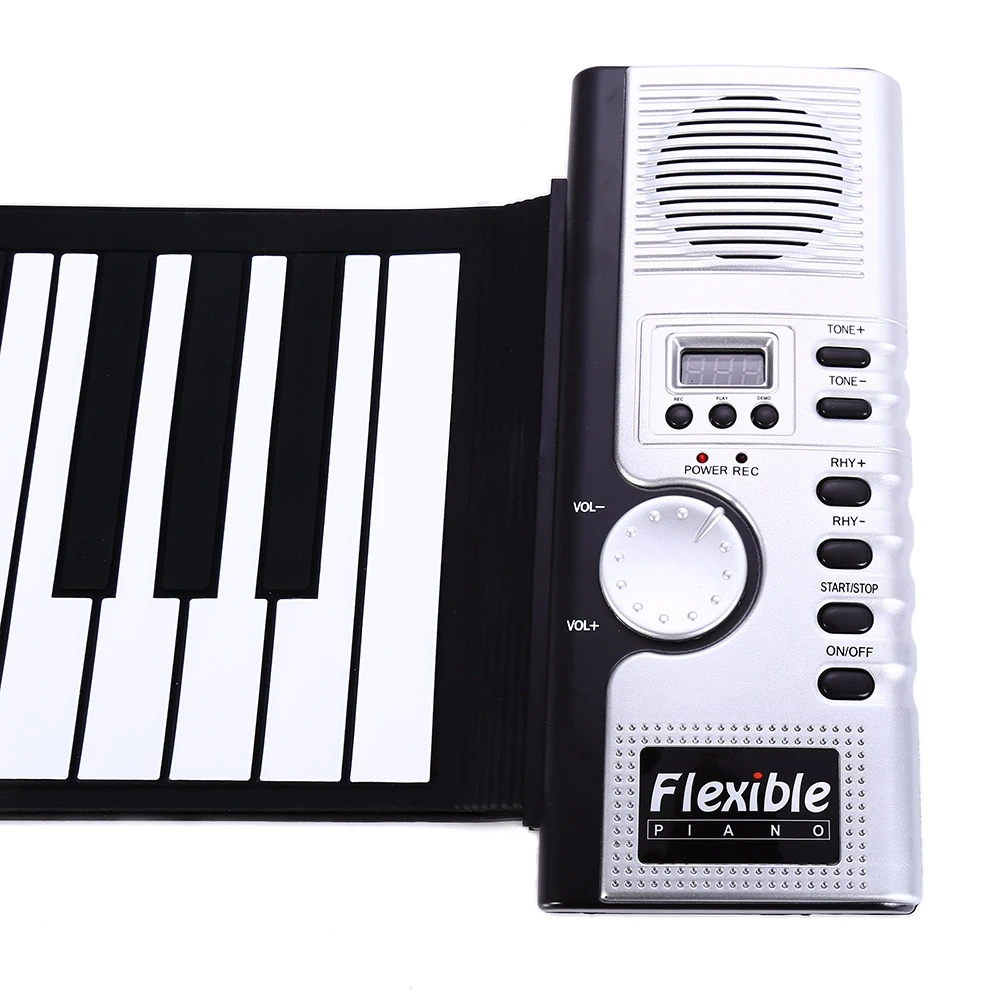 Portable  61 Keys Roll-up Keyboard Flexible 61 Keys Silicone MIDI Digital Soft Keyboard Piano Flexible Electronic Roll Up Piano (7)