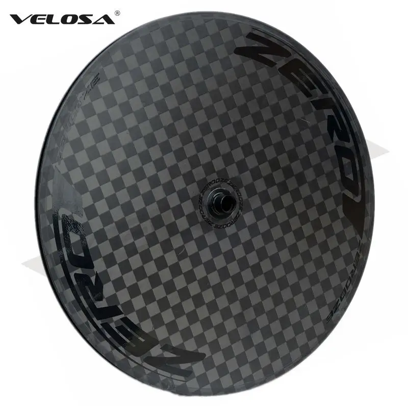Discount Full carbon bike disc wheel,For Track bike/Triathlon bike/ Time Trial bike carbon disk wheel,disc brake available 10