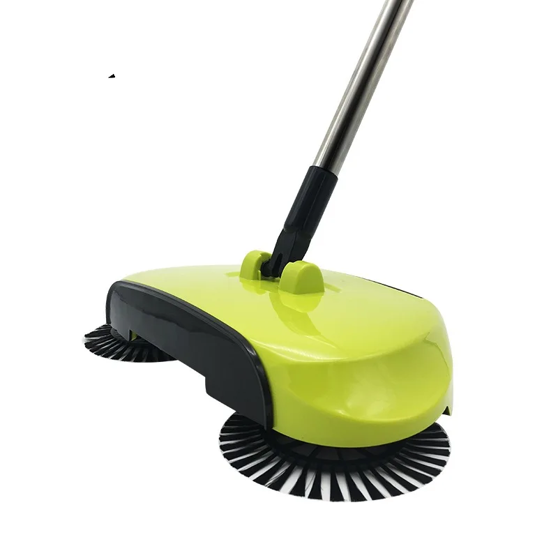 Steel Sweeping Machine Magic Broom Dustpan Hand Push Type Sweeper Tools Household Cleaning Package Hand Sweeper Tools - Цвет: Цвет: желтый