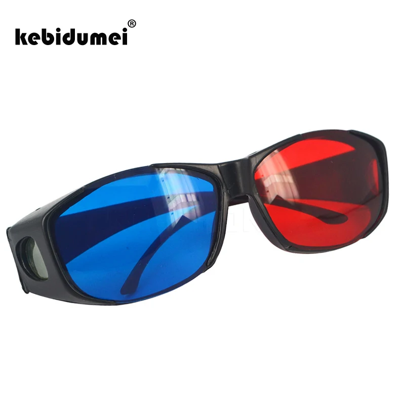 

kebidumei Universal TV 3D Glasses Red Blue Cyan 3D glasses VISION For Game Stereo Movies Dimensional Anaglyph Plastic Glasses