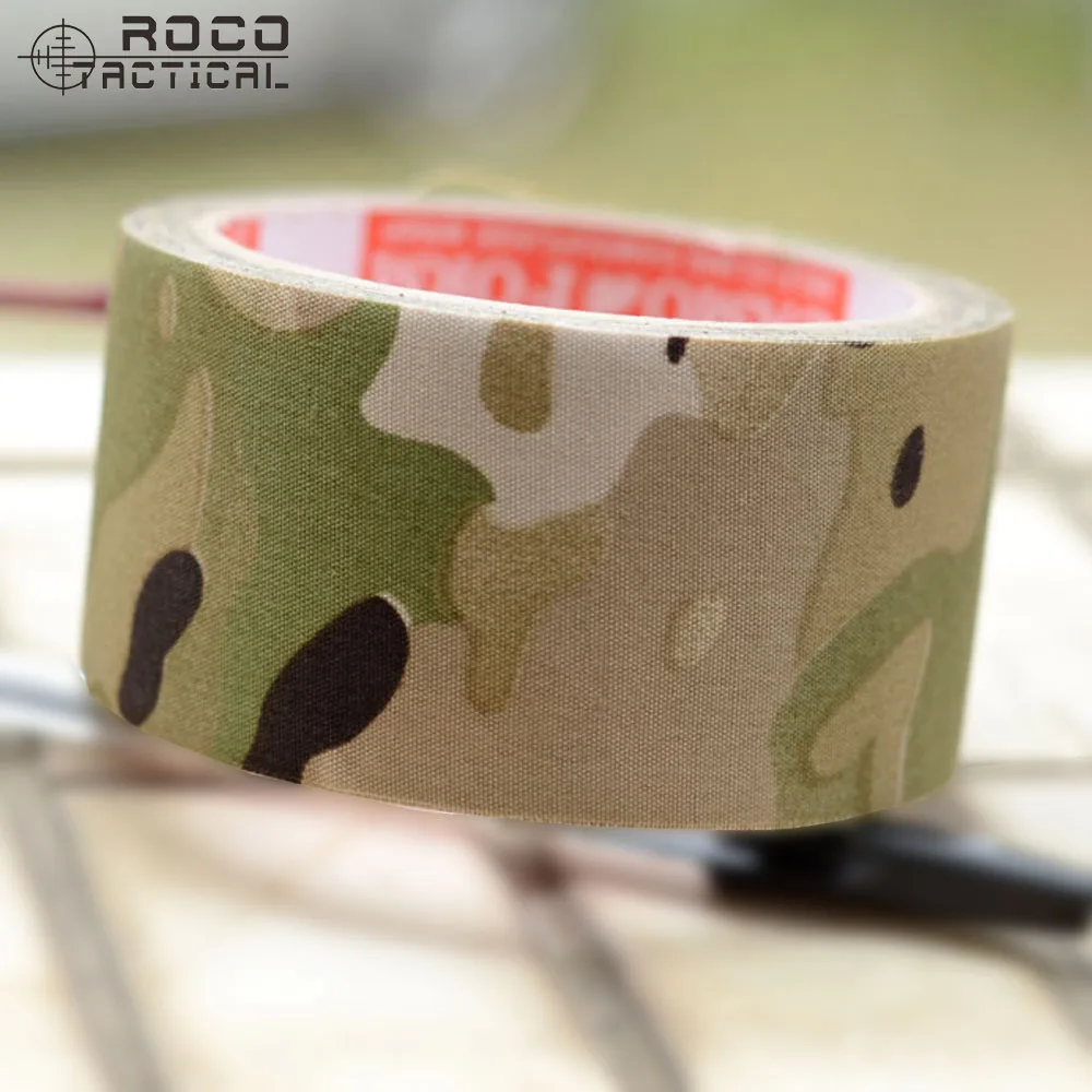 ROCOTACTICAL CP Multicam Camouflage Duct Tape for Airsoft Hunting Fishing Camo Rifle Wrap 10m