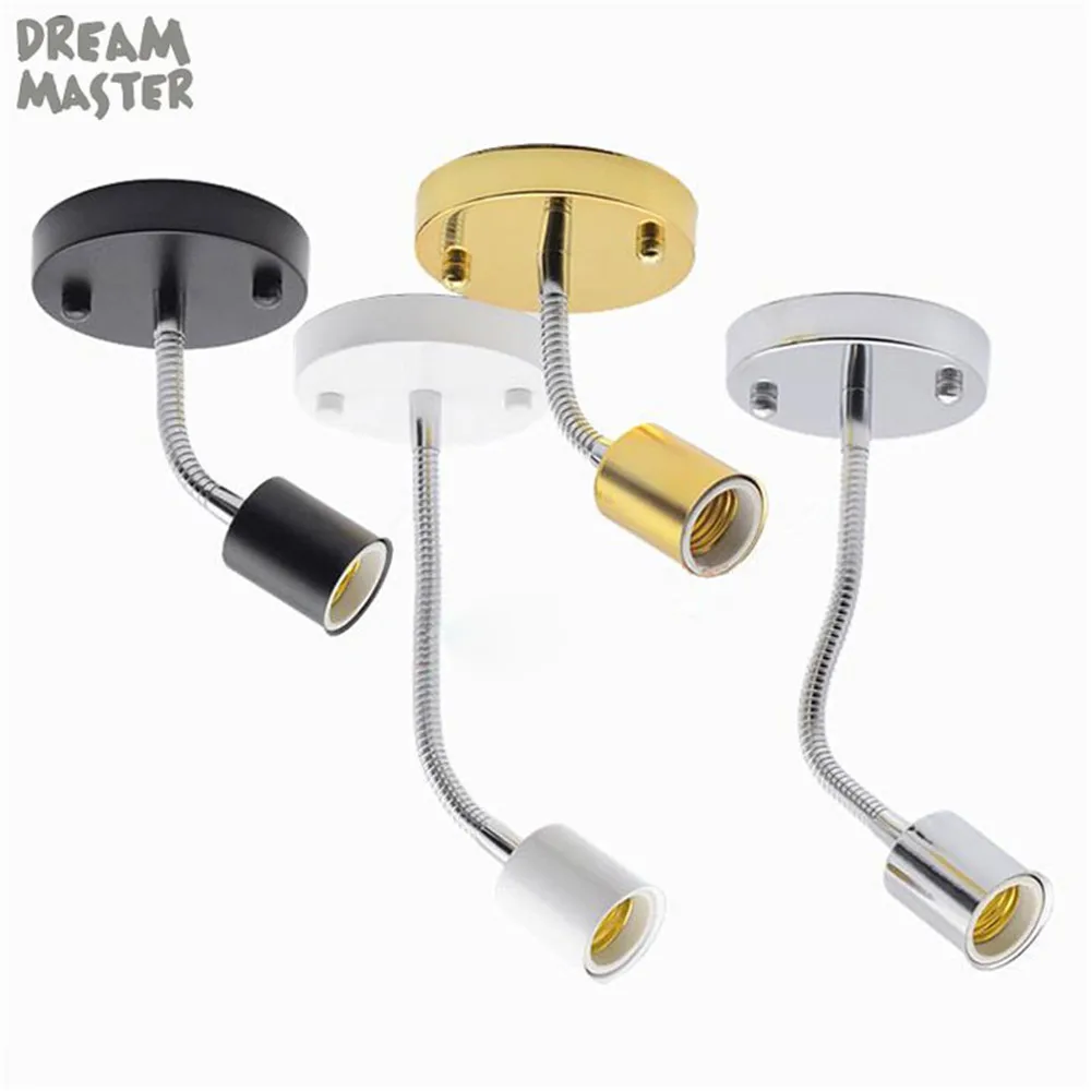 Moderne Schwanenhals Decke Licht Minimalistischen E27 Einstellbare Schlauch Oberflache Montieren Lampe Schwarz Weiss Gold Chrom Wand Beleuchtung Ceiling Lights Aliexpress 