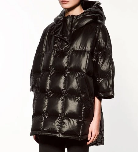 Down poncho jacket Clearance