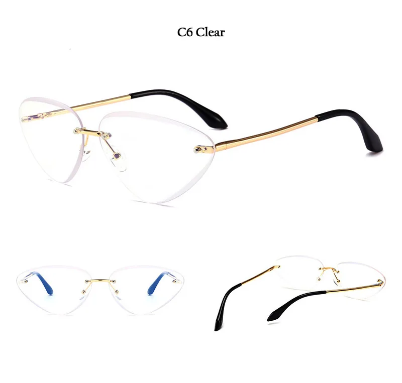 HBK небольшой прозрачный Солнцезащитные очки для женщин для Для мужчин мужской ретро из металла Рамки Винтаж Малый Треугольники Защита от