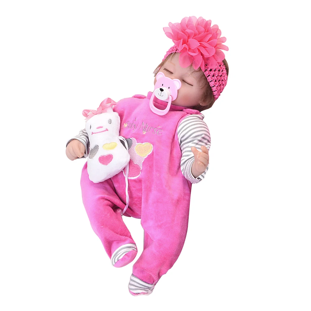 

17inch 43cm Reborn Infant Doll Realistic Real Looking Reborn Native American Baby Dolls Lifelike Toddler Model Sleeping Toys