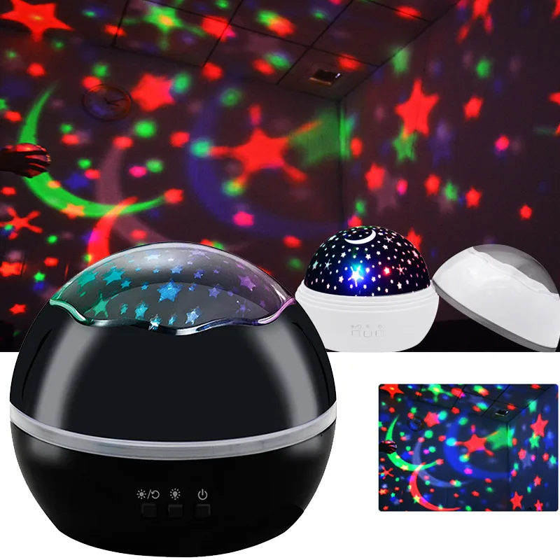 

1 Pcs Night Light Projector Rotating Starry Sky Lamp for Kids Bedroom Romantic Decor Xmas Gift TB Sale