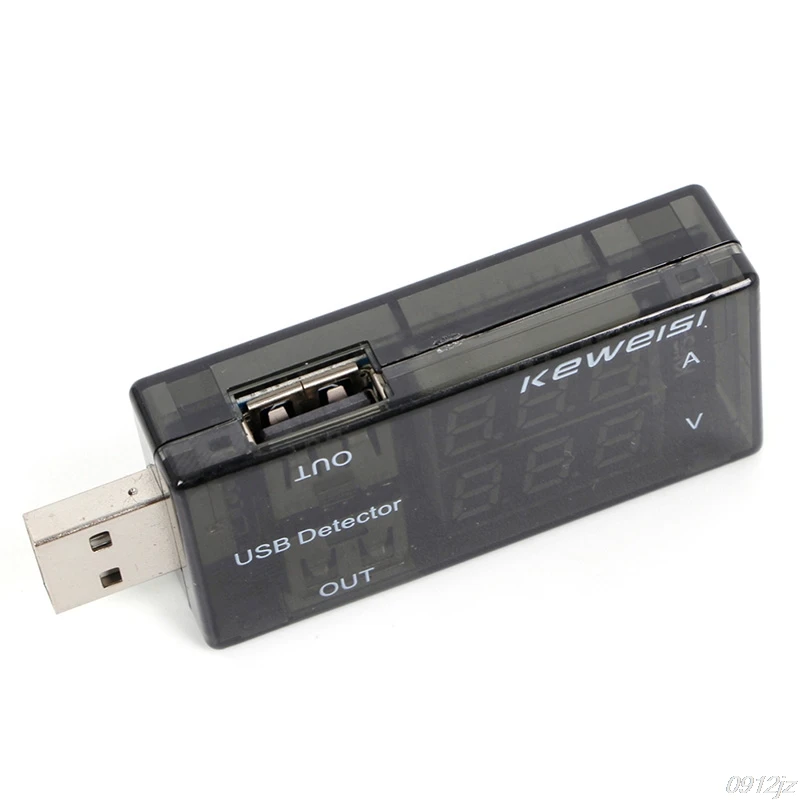 USB Current Voltage Tester USB Voltmeter Ammeter Detector Double Row Shows New