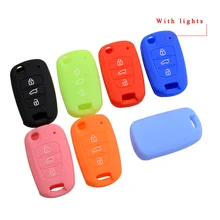 Silicone 3 Buttons car Key Case Cover For KIA RIO K2 K5 Sportage Cerato Flip Folding Uncut Blade Remote Auto Accessories keys