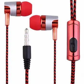 

New Hot Professional KY-38 Color Cloth Line Heavy Bass Sound In Ear Music Earphones Universal Mobile Phone Headset