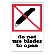 400 шт./партия, 10x15 см, не используйте лезвия, чтобы открыть предупреждающую наклейку на коробке, пункт № DN22