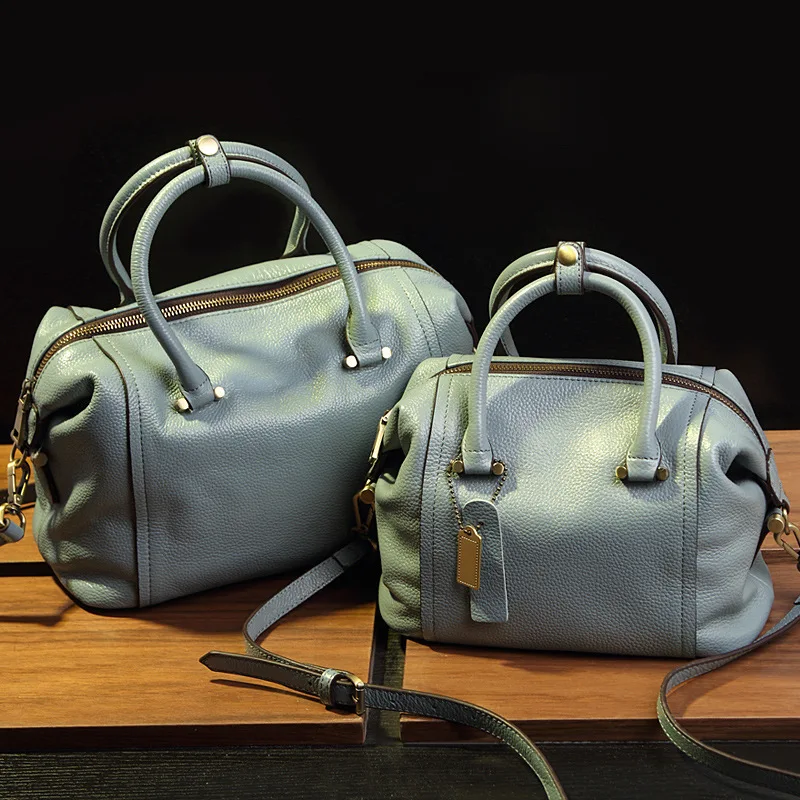 

Cowhide 2008 Guangzhou Autumn and Winter New Boston Bag Hand-held Bill of Ladies Guangzhou Bag