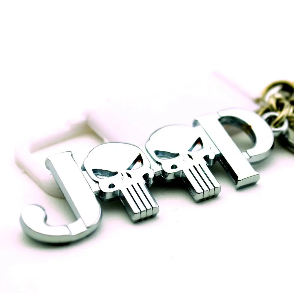  1 pcs Keychain Car Key Ring Auto Pendant Key Ring Holder For Jeep Grill Keychain CJ JK TJ YJ XJ Key
