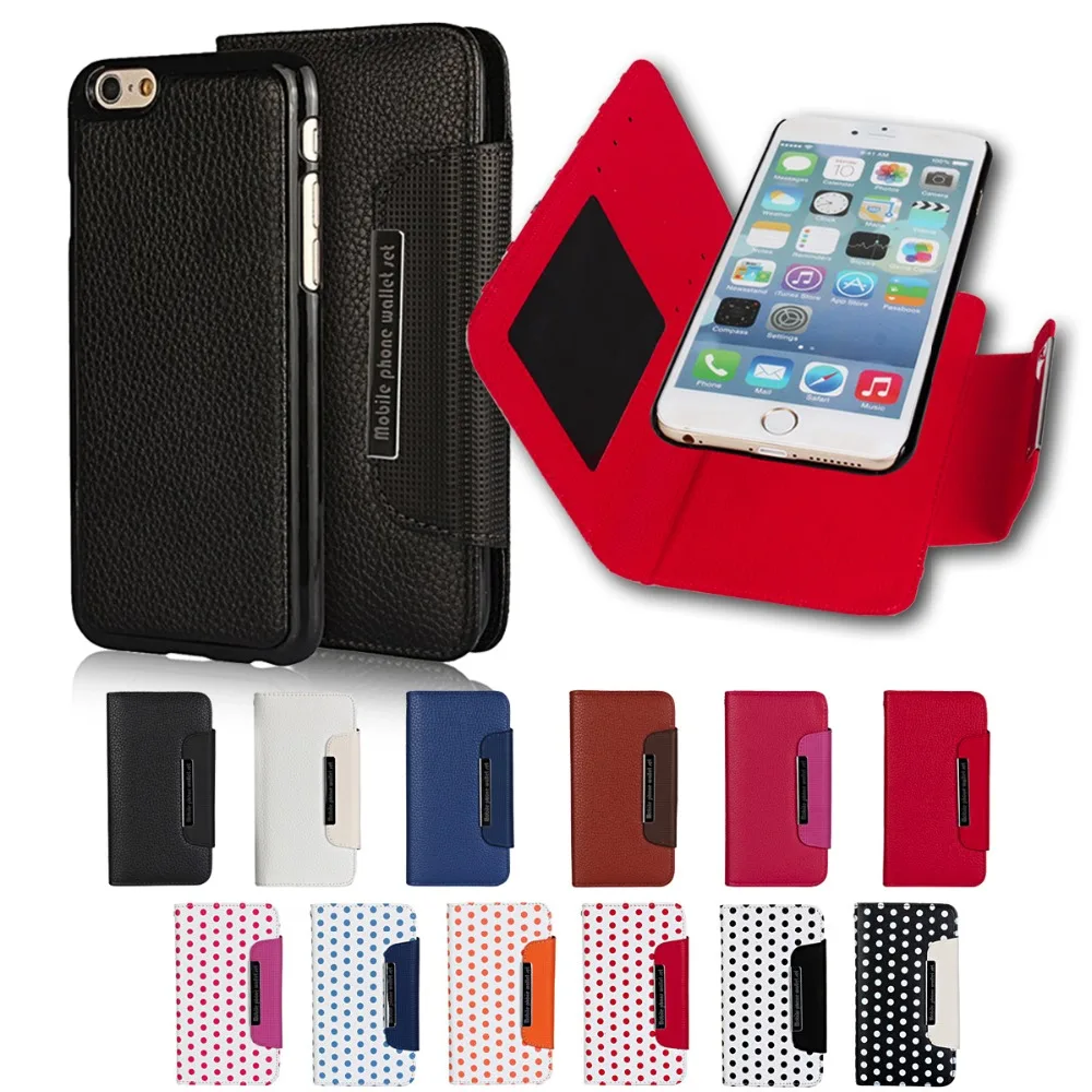 For iPhone 6 6S Plus SE Case Cover Detachable Magnetic Polka Dot 2 in 1 Wallet Leather Shell Fundas Coque For iPhone 6 S 5S Etui 1-plus-5-cover : image For iPhone 6 6S Plus SE Case Cover Detachable Magnetic Polka Dot 2 in 1 Wallet Leather Shell Fundas Coque For iPhone 6 S 5S Etui 1-plus-5-cover