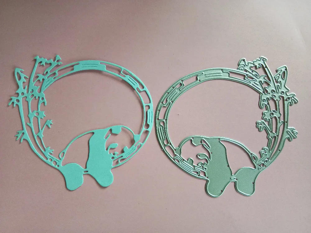 

Panda Bamboo Circle Metal Cutting Dies Stencil For DIY Scrapbooking Album Cards Decoration Embossing Folder Die Cutter Template