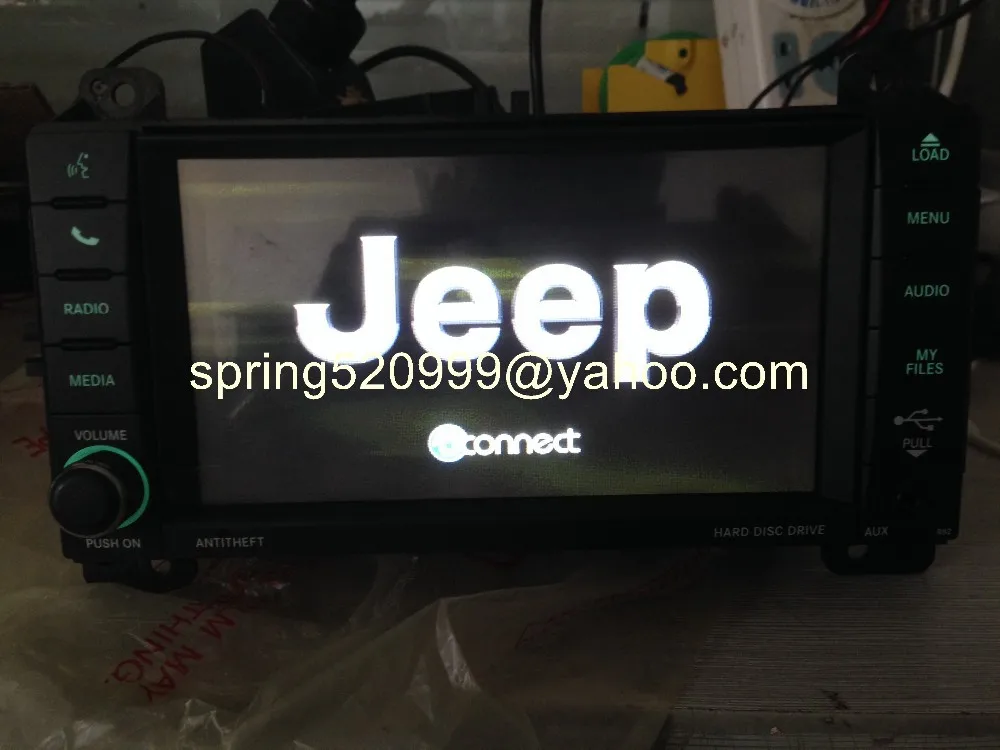 Discount P05091332AC Chrysler Do&dge single DVD audio head unit with decode HDD Hard Disc Drive MP3 AUX Media car radio 7