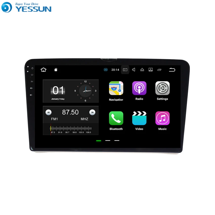 

YESSUN Android For VW Santana 2012~2015 Car Navigation GPS Audio Video HD Touch Screen Stereo Multimedia Player No CD DVD.