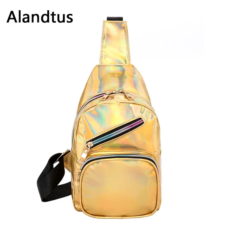 

Alandtus Women Waist Bag Waterproof Belt Bag High Quality Casual Ladies Shoulder Bags Leather Crossbody Bags For Teenager Girls