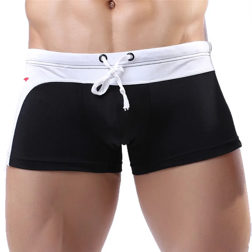 

Mens Sexy Briefs Swimwear Running Beach Underwear Trunk Underpants Swim Shorts Quick-drying Men Swimming Trunks #2J19