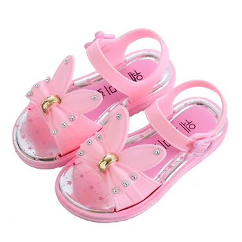 

New Summer Kids Sandals Cute Cartoon Design Sandal Girl Open Toe Princess Shoes