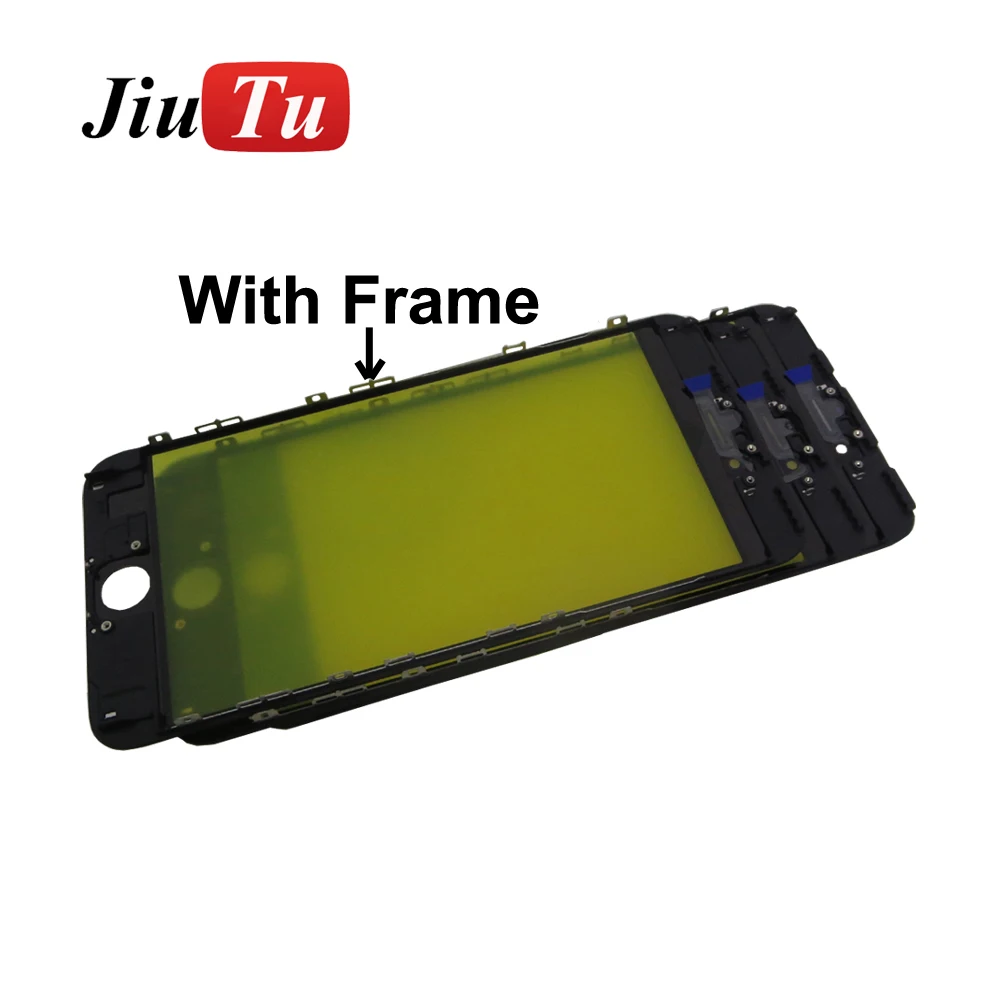 Jiutu Cold Press Front Glass With Bezel Frame For iPhone 6 6S 6SP 7 7P For iPhone 8G 8Plus LCD Repair  (2)