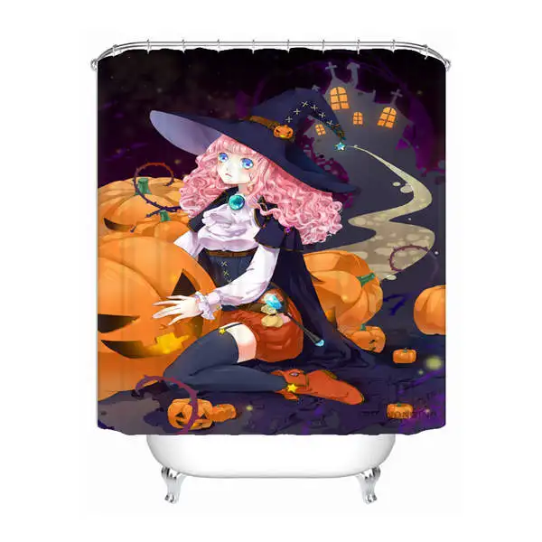 Shower Curtain Пользовательские осьминог, рыба девушка Душ Ванна занавес Mildewproof водонепроницаемый полиэстер различных размеров#180417-03-165 - Цвет: Shower Curtain