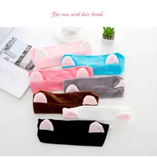 Кошачьи уши hairband руководитель группы вечерние подарок головной убор аксессуары для волос Макияж инструменты 2u0412