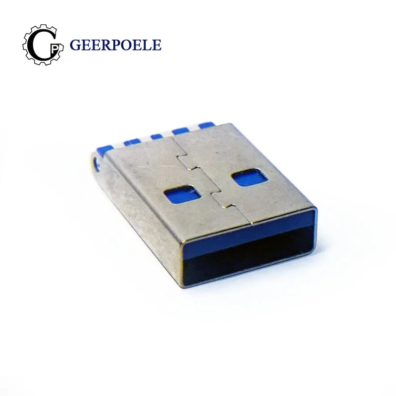 

10 pcs/lot USB3.0-AM 9Pin 30V 2A USB Connector Male Jack Tail Sockect Plug Electric Terminals Sockect