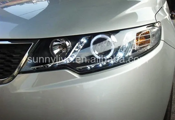 Для Kia Forte Cerato led halo передний светильник 2009-2013 V1