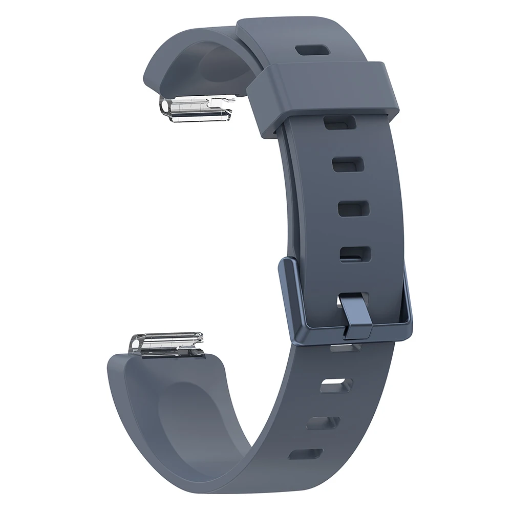 Замена Смарт часы ремешок для Fit bit Inspire/Inspire HR мягкий силиконовый ремень S L размер для мужской женский браслет - Цвет: Gray