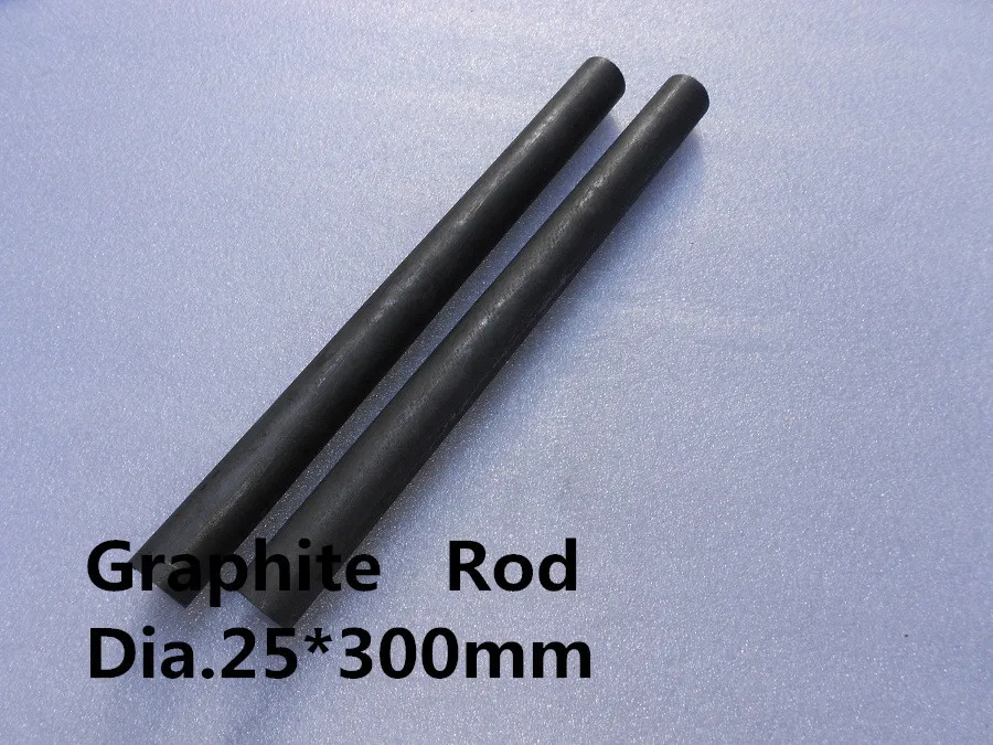 Dia.25*300mm graphite cylinder carbon rod / Molded Graphite Rod /FREE SHIPPING 1pcin Clamps