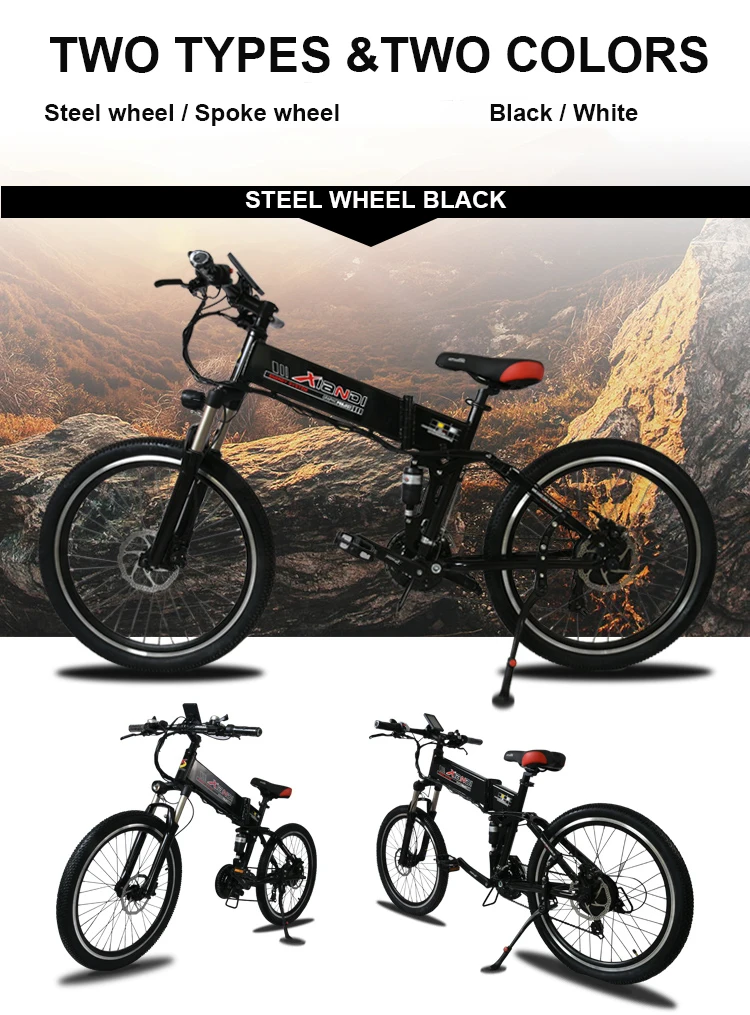 Cheap LOVELION Inch Mountain Bike Frame 48V Electric Lithium Battery Strong Hiding Power 500W - 350W Mute Ebike 21 Hybrid Engine Speed 21